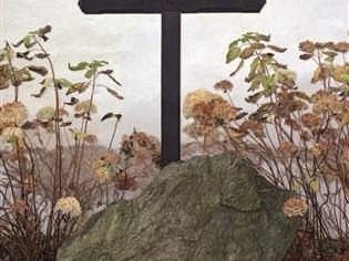 Kříž u hromadného hrobu vojáků bitvy u Jankova