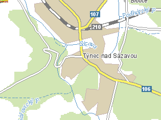 Map of surroundings