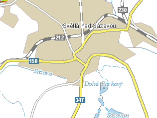 Mapa okolí