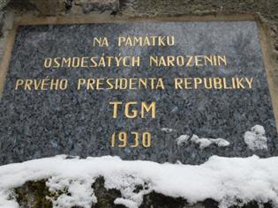 Památník TGM k osmdesátým narozeninám